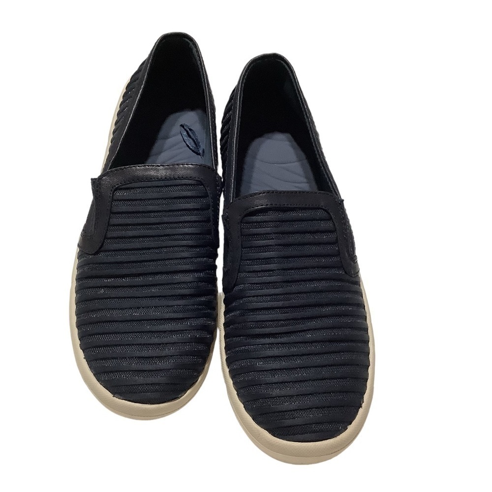 BARETRAPS Navy Canvas Ribbed Slip On Sneakers Size 11